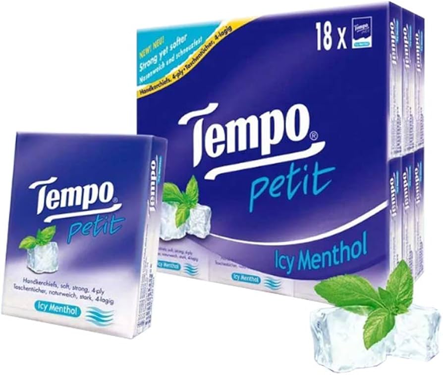 Amazon.co.jp: TEMPO (テンポ) ティッシュ (アイシィメンソール Icy