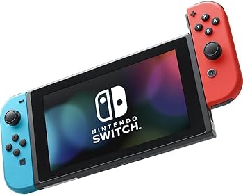 Amazon.com: Nintendo Switch with Neon Blue and Neon Red Joy-Con