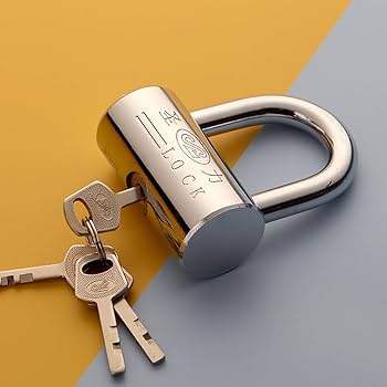 Amazon | YAVINCOL U字ロック 南京錠 鍵ロック 多用途ロック カギ式