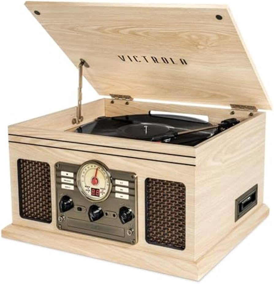 Amazon.com: Victrola The Quincy 6-in-1 Bluetooth Record Player