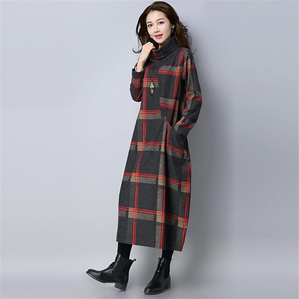 Amazon.co.jp: [Bestmood] ロングワンピース 長袖 秋 冬