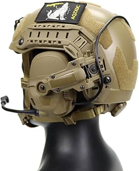 Amazon | AQ zxdc エアソフト 海上ヘルメットとノイズキャンセリング