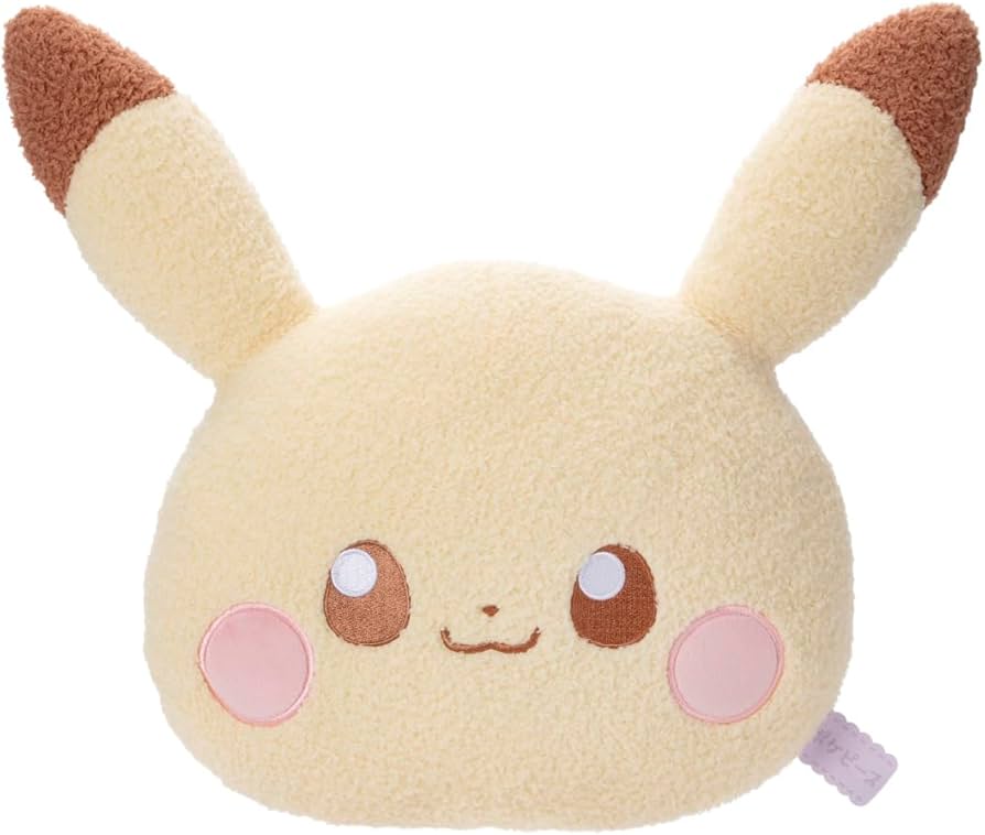 Amazon.co.jp: ポケピース ぬいぐるみフェイスクッション ピカチュウ