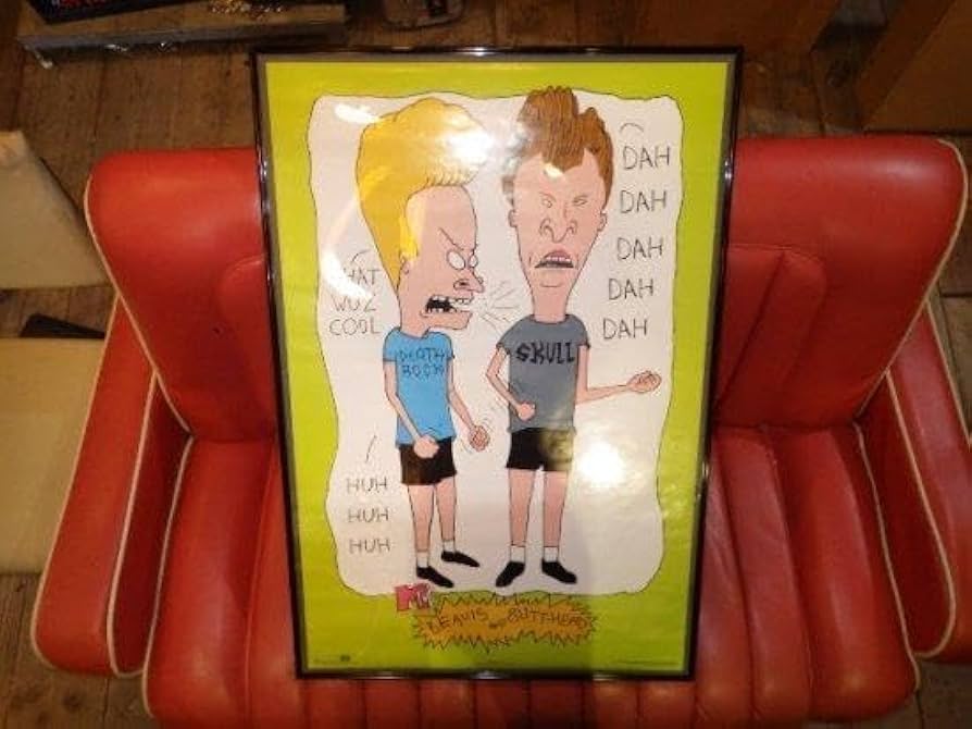 Amazon.co.jp: 90'Sビーバス バットヘッドポスター 1 MTV ビンテージ