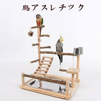 Amazon | 鳥アスレチック バードアスレチック インコ 遊び場 止まり木