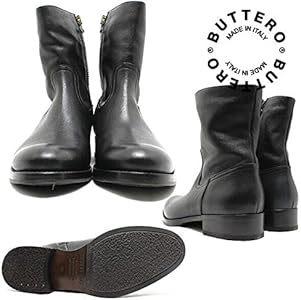 Amazon | [ブッテロ] 日本正規品 定番サイドジップブーツ ネロ