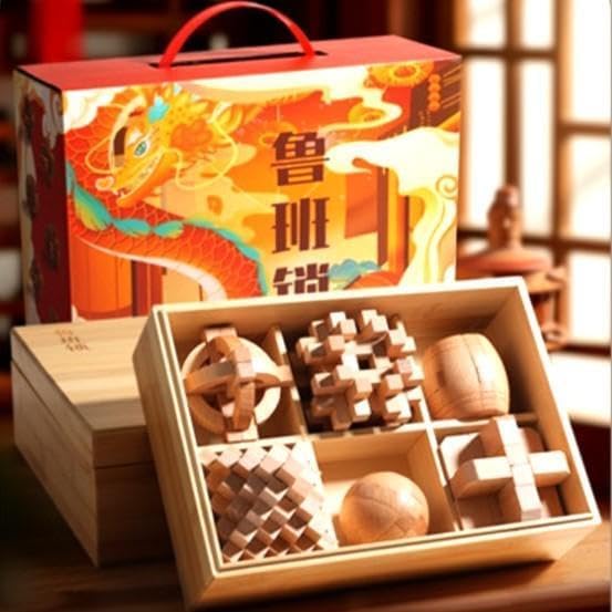 プチ6面パズル おもちゃパズル 6点セット 難度6のルーバンロック