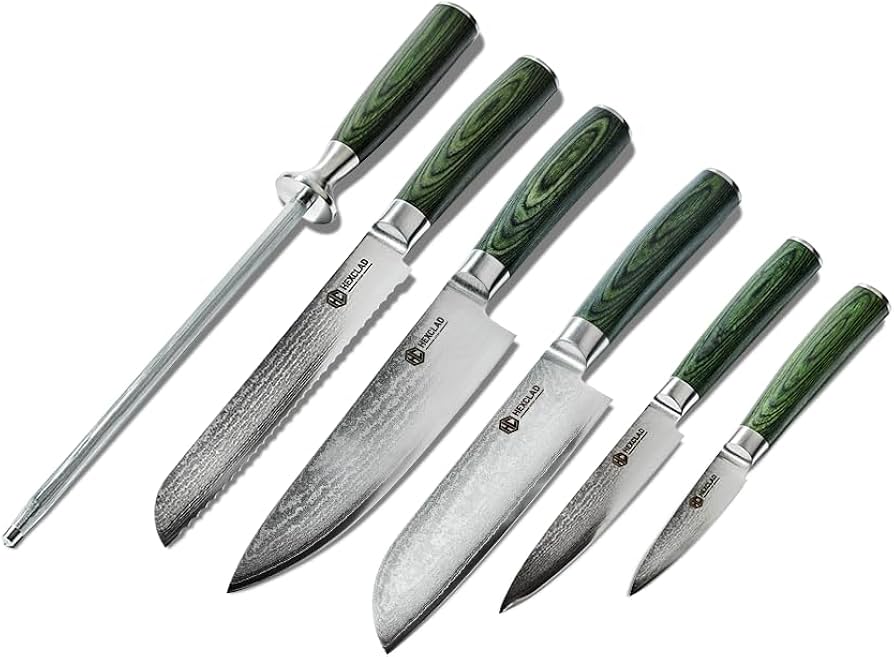 Amazon.com: HexClad Essential Knife Set, 6-Piece, Japanese