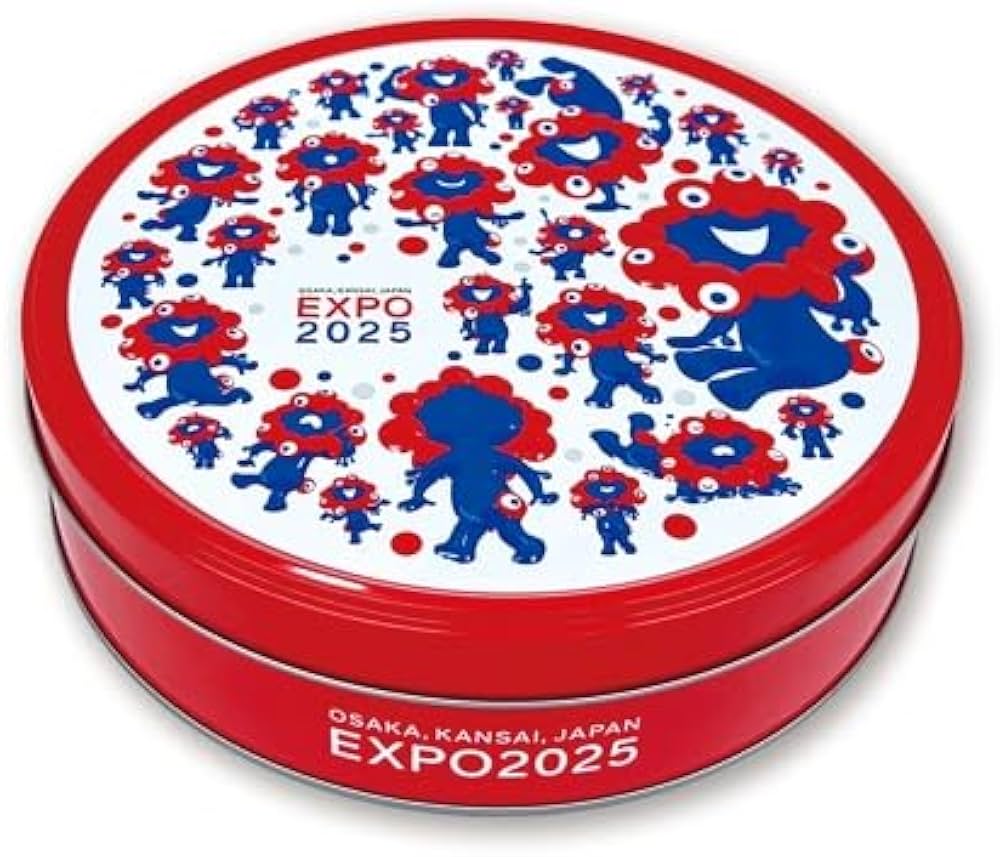 Amazon.co.jp: 【万博限定】ミャクミャク クッキー缶 20枚入り お土産