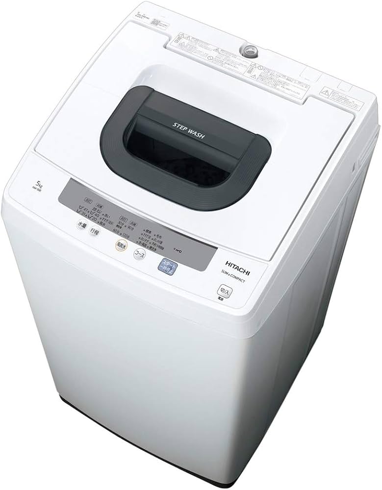 Amazon.co.jp: NW-50E-W(ピュアホワイト) 全自動洗濯機 洗濯5kg 風脱水