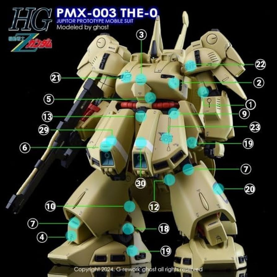 Amazon | ［ HG 1：144］ PMX-003 ジ・O 水転写式デカール (HG ジ・オ