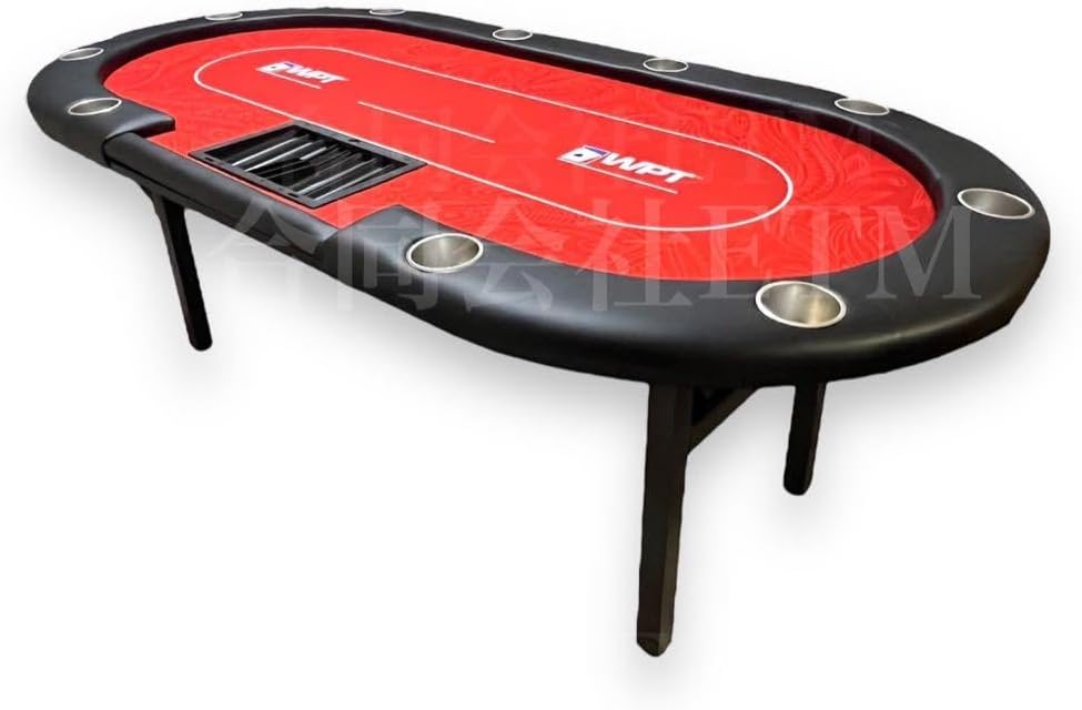 WPT レッドデザイン ポーカーテーブル新品未使用 LEDポーカーテーブル