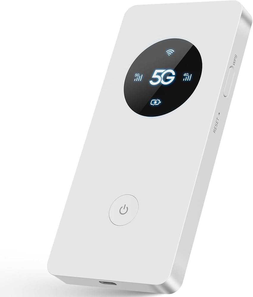 Calonny Portable Mobile WiFi Hotspot, 5G LTE SIM Router, 2 Gbps