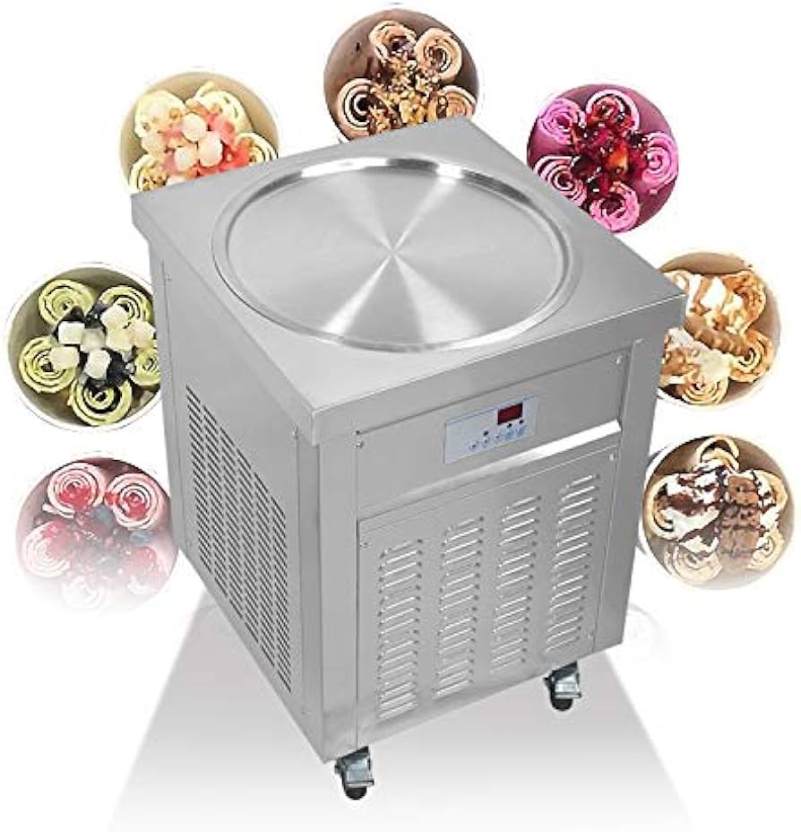 Amazon | Kolice 業務用 露店のロールアイスクリーム機器、直径55cmの