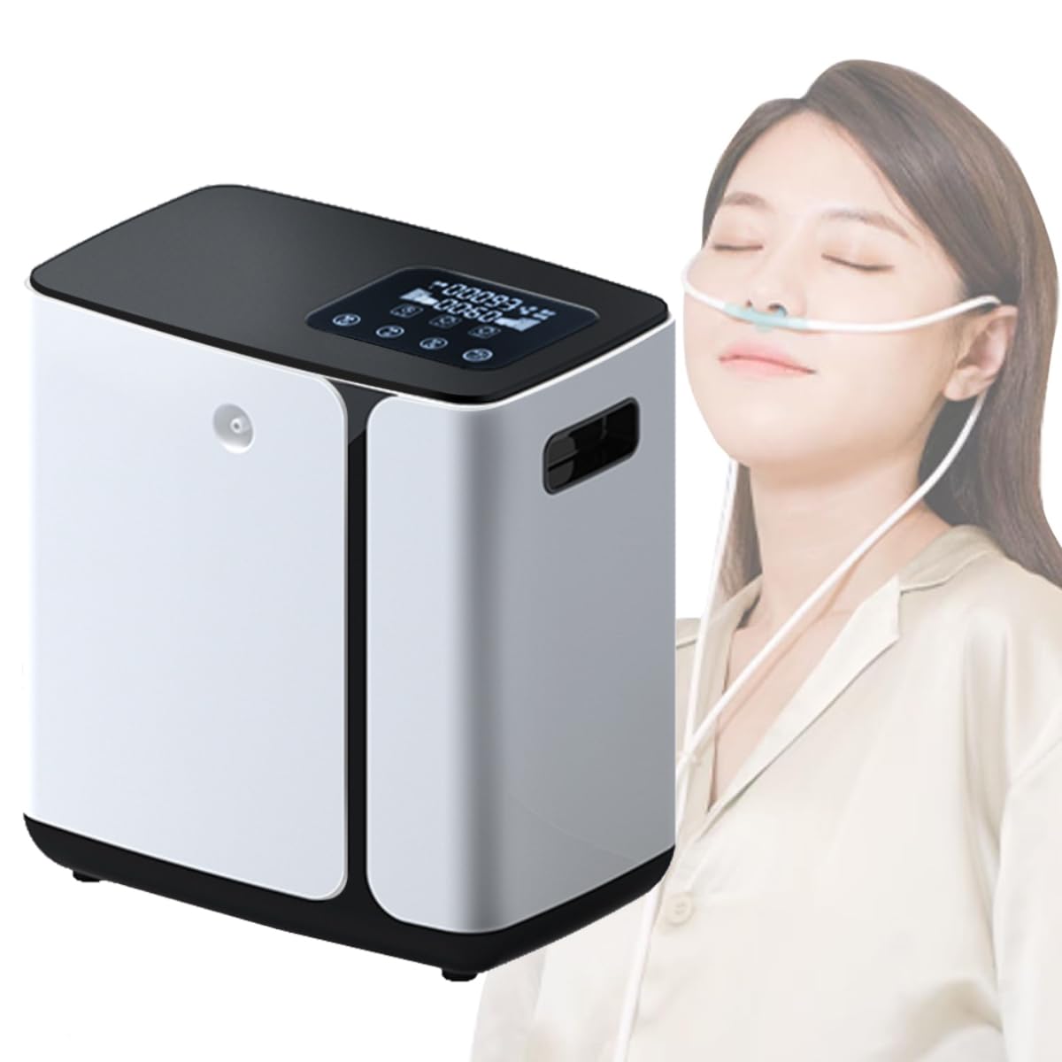 Amazon | 酸素吸入器 8L 老人用酸素発生器 家庭用持ち運び酸素吸入器