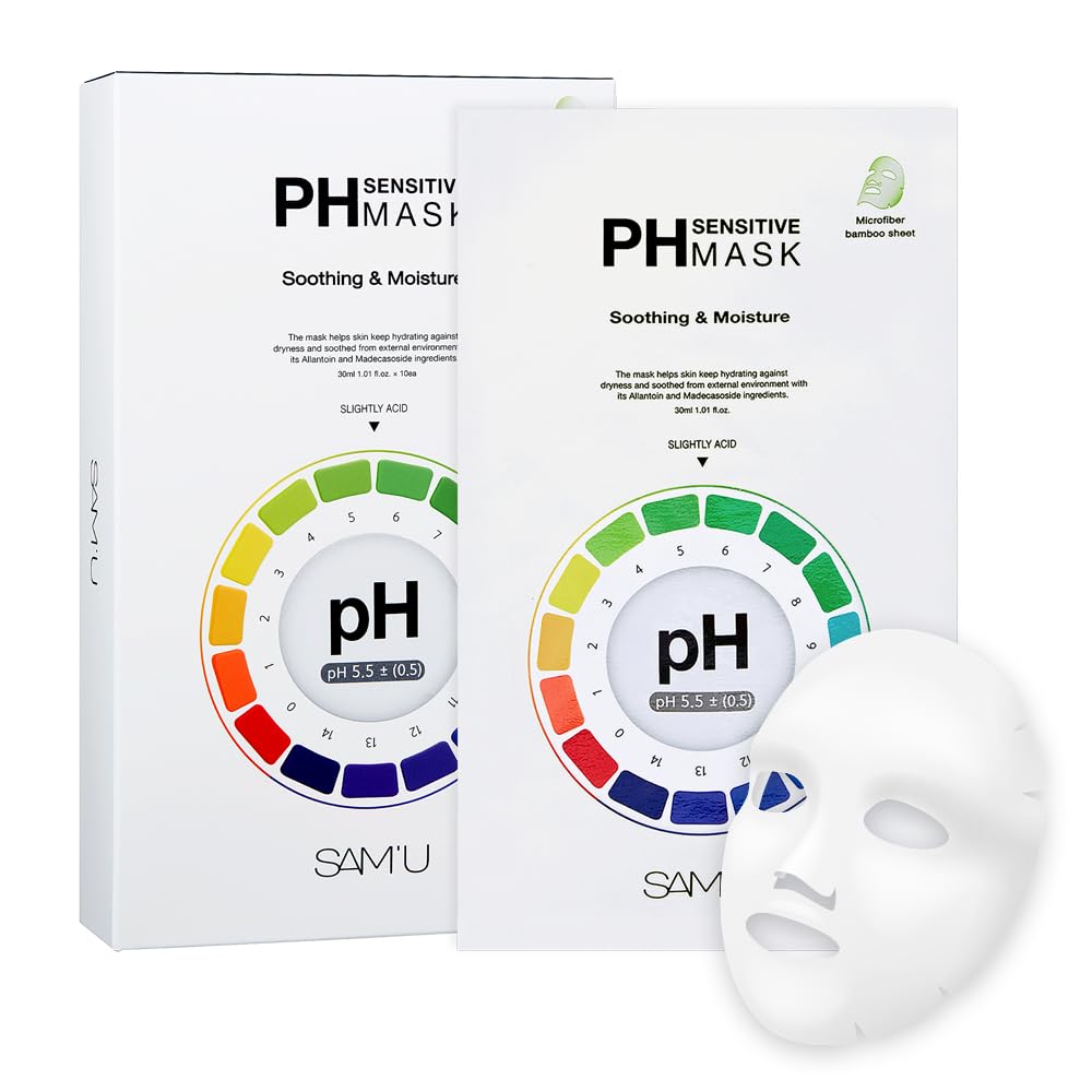 Amazon.co.jp: SAM'U(サミュ) PHセンシティブマスク 10枚入り フェイス