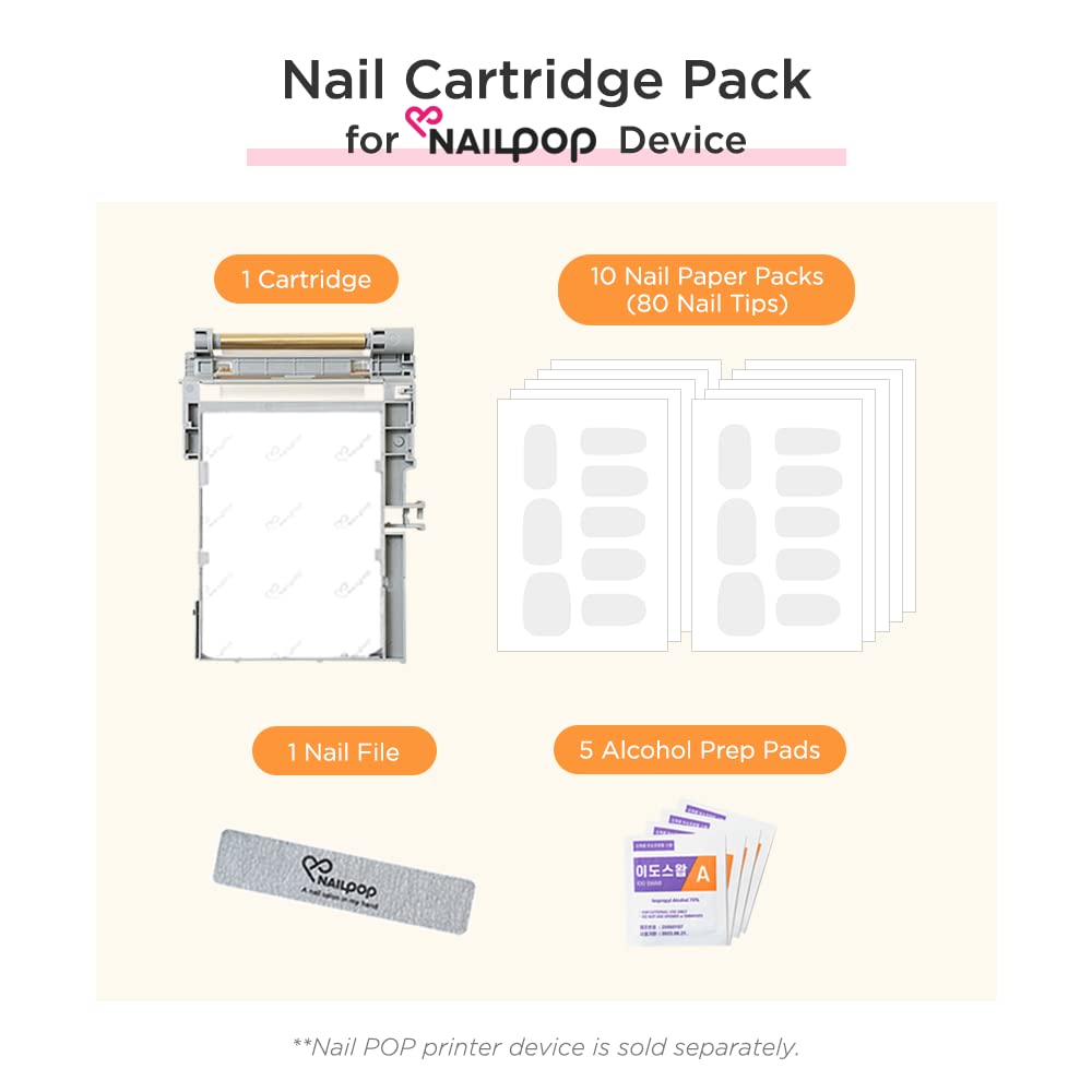 Amazon | Nail POP カートリッジリフィル、シート10枚（ネイルチップ