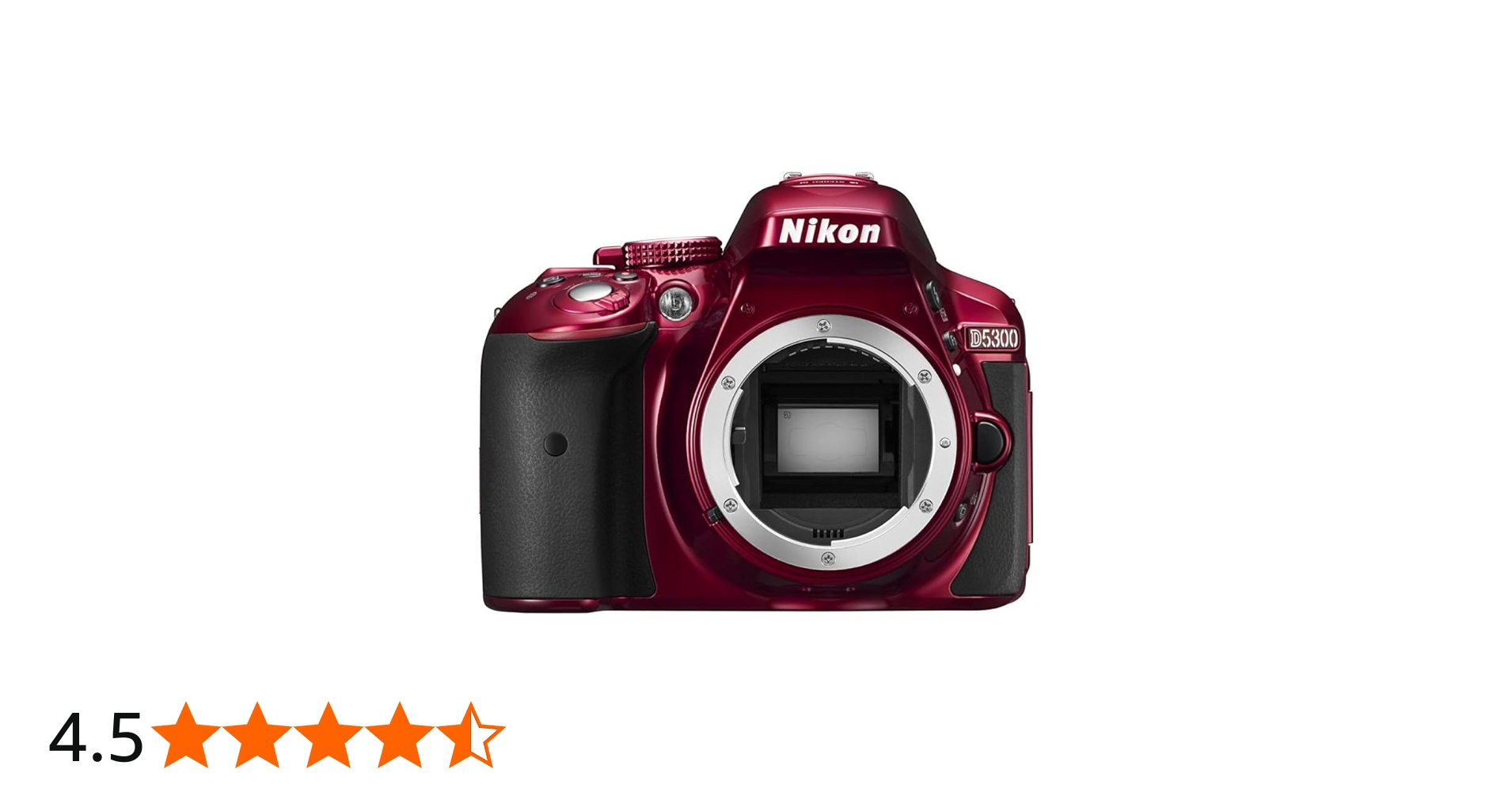 Amazon | Nikon デジタル一眼レフカメラ D5300 レッド 2400万画素 3.2