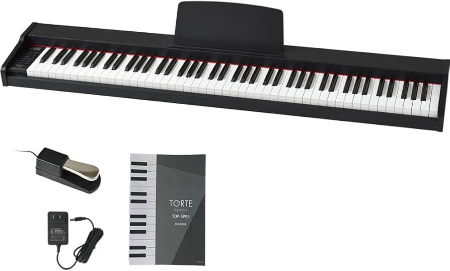 Amazon | TORTE トルテ 電子ピアノ 88鍵盤 セミウェイトキー フル