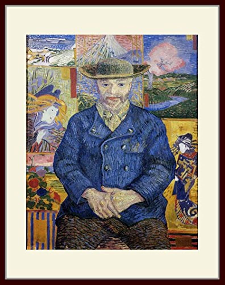 Amazon.co.jp: ゴッホ・「タンギー爺さん」 プリキャンバス複製画・ 額