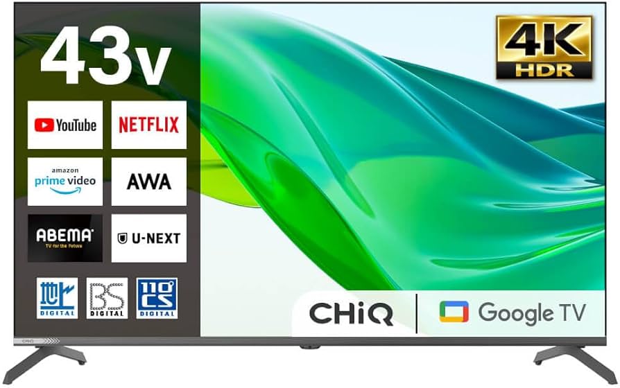 Amazon | スマートテレビ 43型 Googleテレビ 43インチ HDR対応
