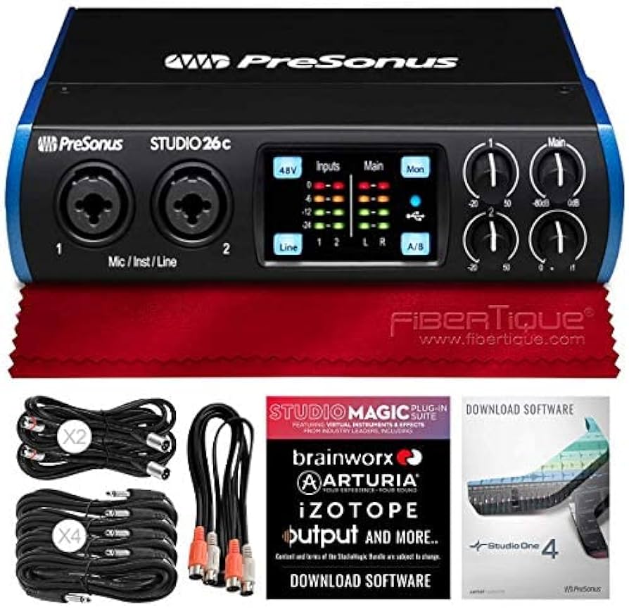 Amazon.co.jp: PreSonus Studio 26C 2インチ 4-239.99USB-C オーディオ