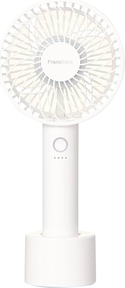 Amazon | Francfranc フランフラン フレ ハンディファン ホワイト 携帯