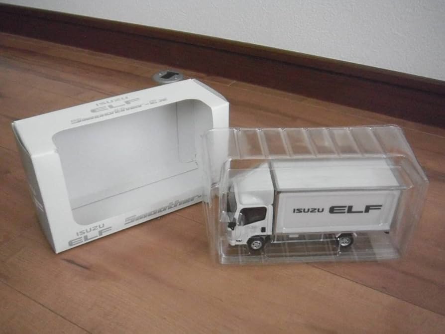 Amazon | いすゞ エルフ ミニカー トラック 白 ホワイト ISUZU ELF