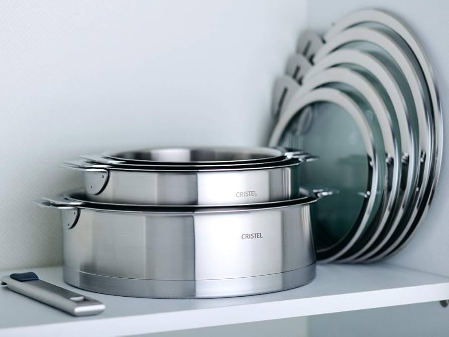 Amazon｜CRISTEL クリステル ステンレス 鍋 L浅鍋 20cm ガス IH
