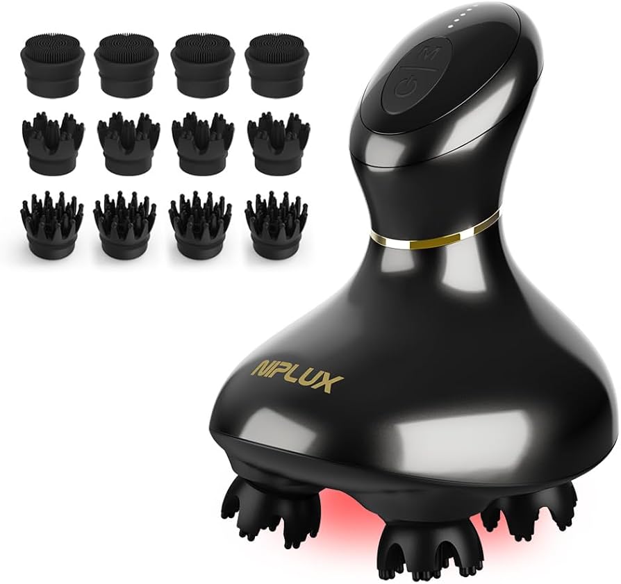 Amazon | 【博士監修】NIPLUX EMS HEAD SPA 電動頭皮ブラシ ヘッドスパ