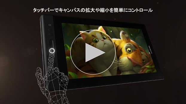 Amazon.co.jp: HUION 液タブ Kamvas Pro13 液晶ペンタブレット 充電