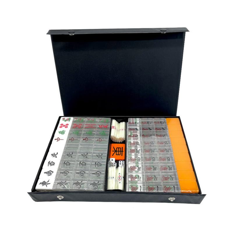 Amazon | 麻雀牌 手打ち麻雀卓用 透明 27ミリ牌 赤牌付き 雀華 麻雀牌