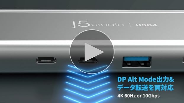 Amazon.co.jp: j5create USB-C ハブ 5in1 ドッキングステーション USB4