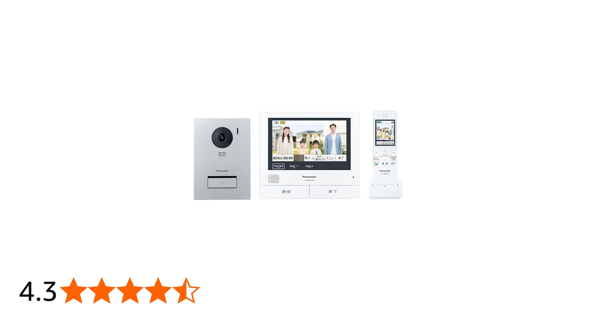 Amazon.co.jp: Panasonic VL-SWE710KS TV Door Intercom with Wireless
