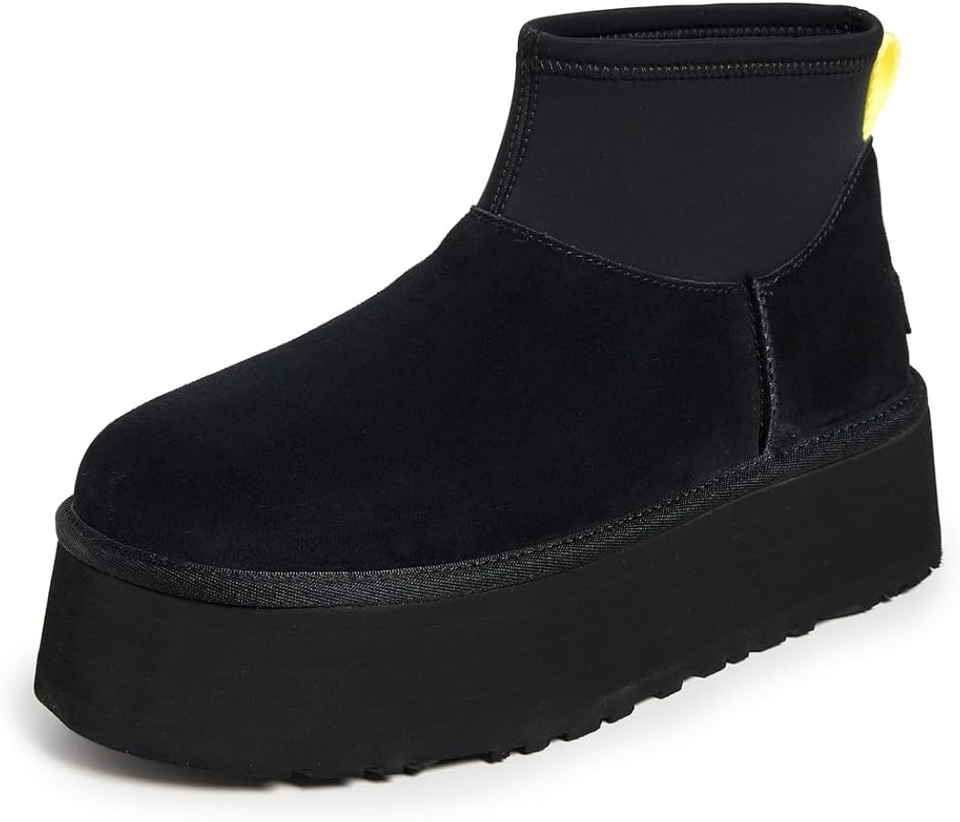 Amazon.com | UGG Women's Classic Mini Dipper Boot, Black, 6