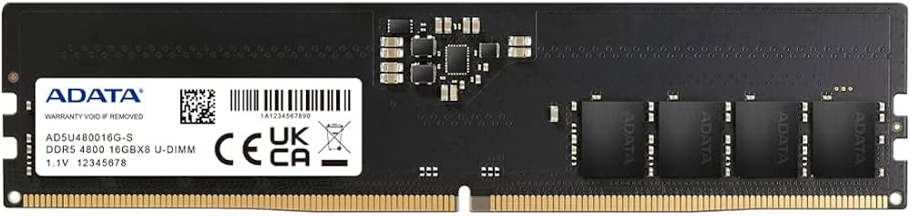 MEMORIA ADATA 16GB DDR5 4800MHZ DESKTOP - AD5U480016G-S | Amazon