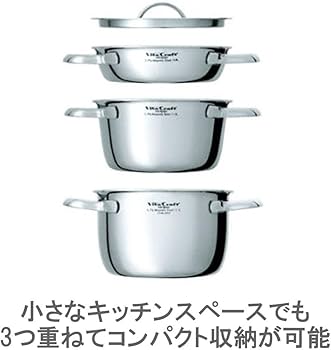 Amazon.co.jp: ビタクラフト 両手鍋 IH対応 ステンレス 蓋付 10年保証