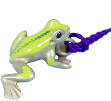 Amazon.co.jp: [梅都工房] 根付 黄銅製 蛙・かえる・カエル 足伸 小