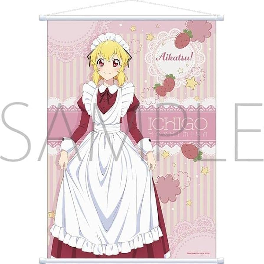 Amazon.co.jp: アイカツ 10th STORY B2タペストリー 星宮いちご メイド