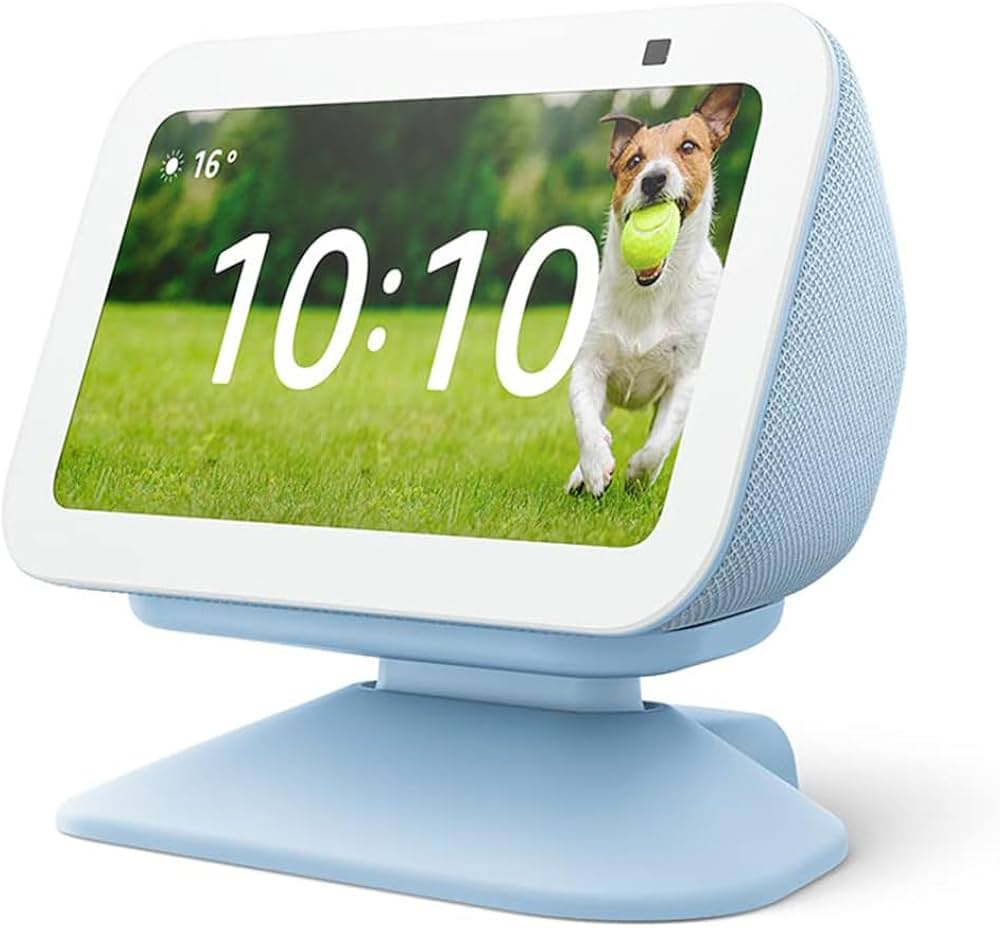 All-new Echo Show 5 (3rd Gen), Cloud Blue with Adjustable Stand