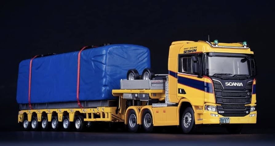 Amazon | IMC 1/50 Scania R Serie 6x4 Nooteboom low loader 世新建設