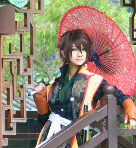 Amazon.co.jp: LUGANO 薄桜鬼 沖田総司 洋装ver 風 コスプレウィッグ