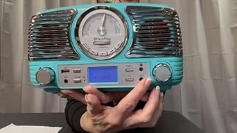 Amazon.com: TechPlay QT62BT Turqouise , Retro design compact