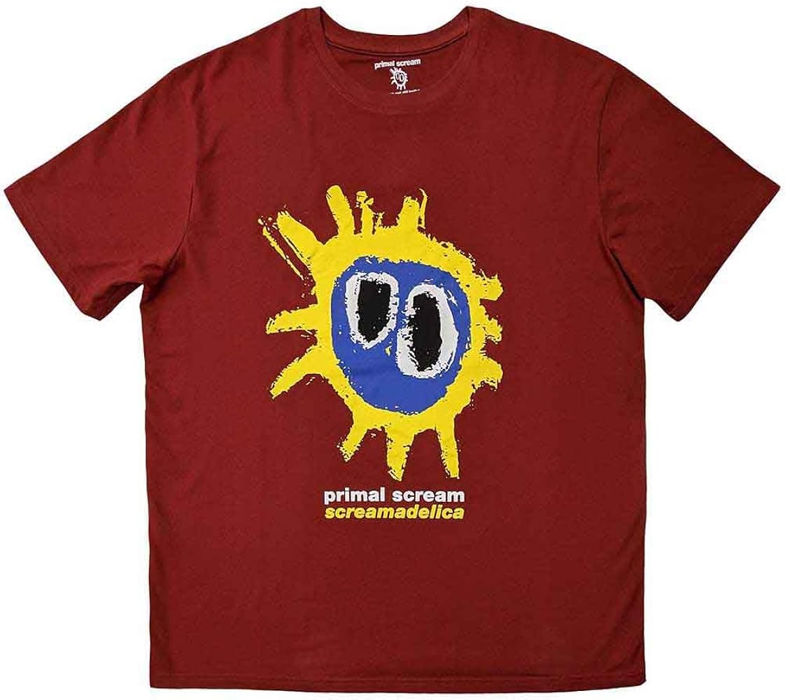 Amazon.com: Primal Scream T Shirt Screamadelica Band Logo Official