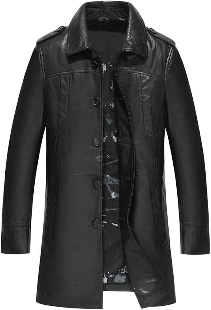 Amazon | [Lincy] ラムレザーコート ラムレザー レザーコート メンズ