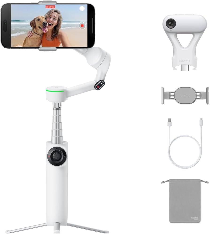 Amazon.com: Insta360 Flow 2 Pro AI Tracker Bundle White - Industry