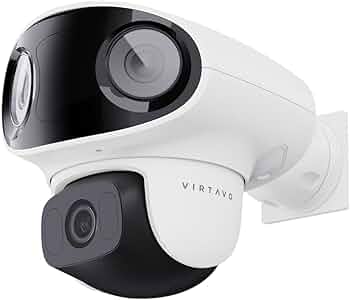 Amazon.co.jp: virtavo 防犯カメラ 屋外 三眼カメラ カラフルナイト