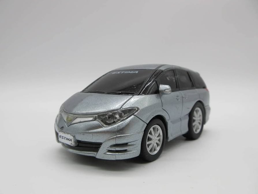 Amazon | トヨタ エスティマ シルバー グレー プルバックカー