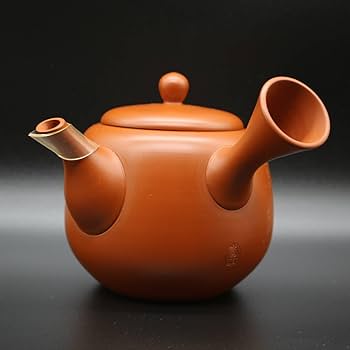 Amazon.co.jp: 肥田香畝急須常滑焼朱泥彫刻漢詩煎茶道具茶注茶器茶道具