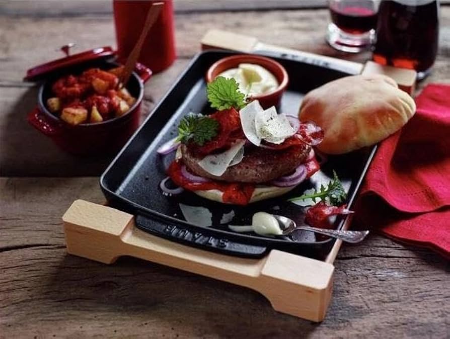 Amazon.co.jp: staub ストウブ 「 ステーキ プレート 」 鉄板 ホーロー
